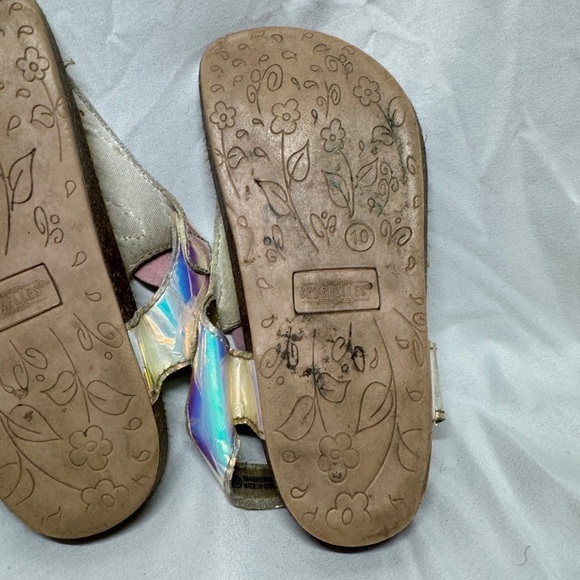 Seychelles Girls Unicorn Iridescent Velcro Ankle Strap Open Toe Sandals Size 10 - Picture 9 of 12